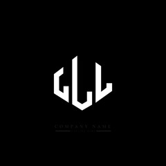 LLL letter logo design with polygon shape. LLL polygon logo monogram. LLL cube logo design. LLL hexagon vector logo template white and black colors. LLL monogram, LLL business and real estate logo. 