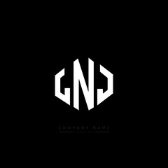 LNJ letter logo design with polygon shape. LNJ polygon logo monogram. LNJ cube logo design. LNJ hexagon vector logo template white and black colors. LNJ monogram, LNJ business and real estate logo. 