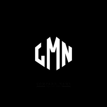 LMN letter logo design with polygon shape. LMN polygon logo monogram. LMN cube logo design. LMN hexagon vector logo template white and black colors. LMN monogram, LMN business and real estate logo. 