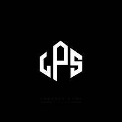 LPS letter logo design with polygon shape. LPS polygon logo monogram. LPS cube logo design. LPS hexagon vector logo template white and black colors. LPS monogram, LPS business and real estate logo. 