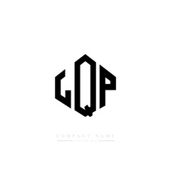 LQP letter logo design with polygon shape. LQP polygon logo monogram. LQP cube logo design. LQP hexagon vector logo template white and black colors. LQP monogram, LQP business and real estate logo. 
