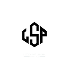 LSP letter logo design with polygon shape. LSP polygon logo monogram. LSP cube logo design. LSP hexagon vector logo template white and black colors. LSP monogram, LSP business and real estate logo.  