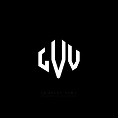 LVV letter logo design with polygon shape. LVV polygon logo monogram. LVV cube logo design. LVV hexagon vector logo template white and black colors. LVV monogram, LVV business and real estate logo. 