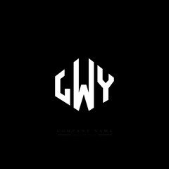 LWY letter logo design with polygon shape. LWY polygon logo monogram. LWY cube logo design. LWY hexagon vector logo template white and black colors. LWY monogram, LWY business and real estate logo. 