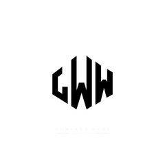 LWW letter logo design with polygon shape. LWW polygon logo monogram. LWW cube logo design. LWW hexagon vector logo template white and black colors. LWW monogram, LWW business and real estate logo. 