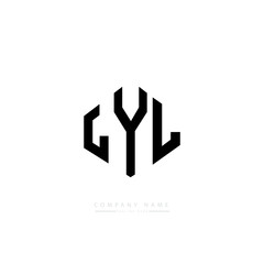 LYL letter logo design with polygon shape. LYL polygon logo monogram. LYL cube logo design. LYL hexagon vector logo template white and black colors. LYL monogram, LYL business and real estate logo. 