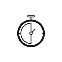 Stopwatch icons symbol vector elements for infographic web