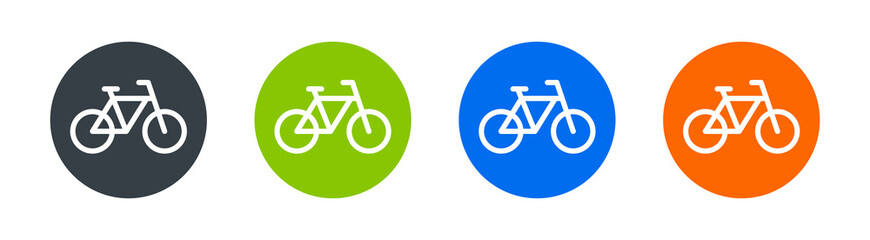 Bike, bicycle icon vector illustration flat design.