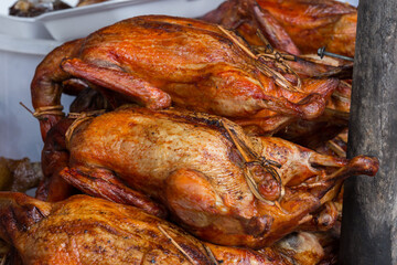 Close up of Roast duck.