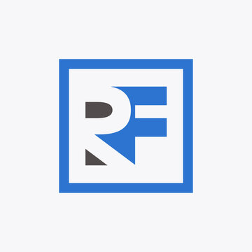 The initials RF are arranged in a simple box with the letter R in negative space. Mature, sophisticated, and bold are the feelings that can be seen from this logo.