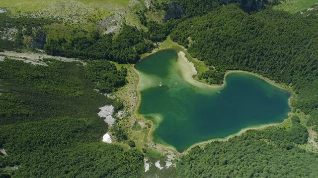 Trnovacko lake in Piva nature park