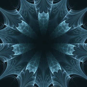 Abstract snowflake background