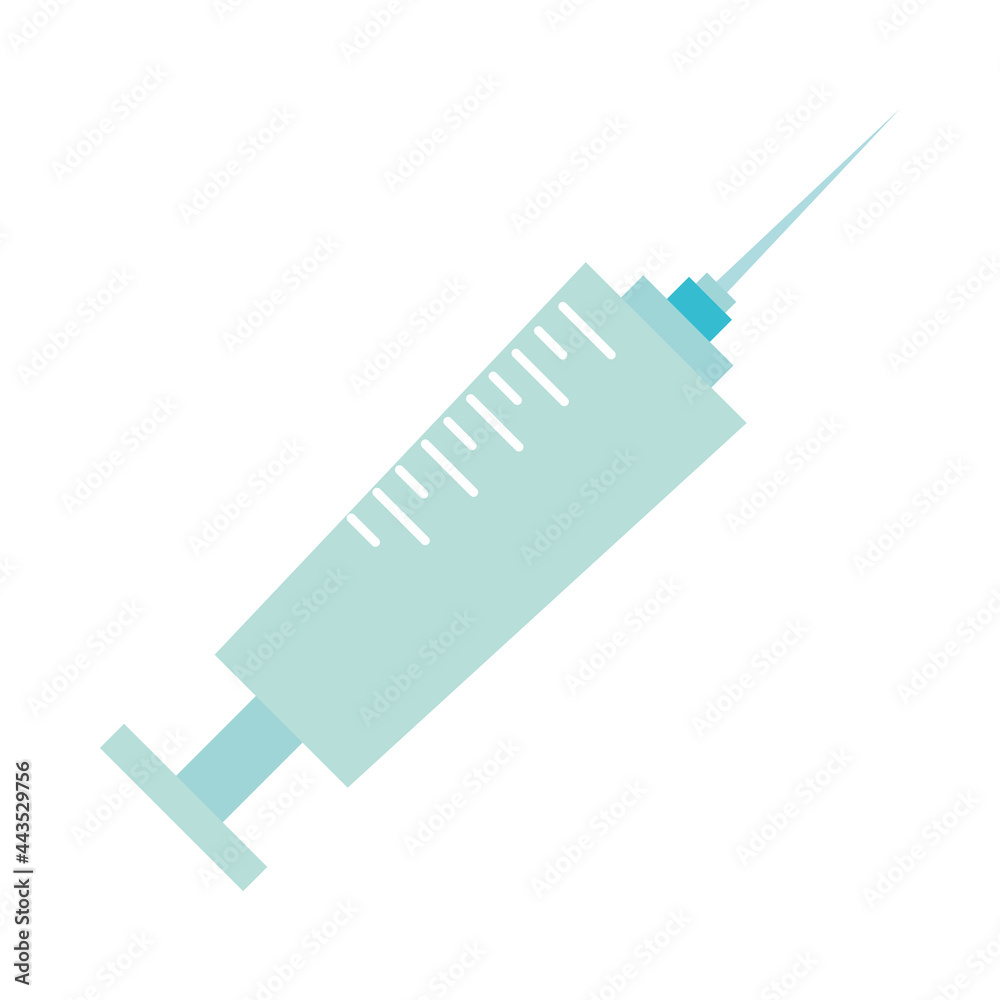 Wall mural medical syringe medicine