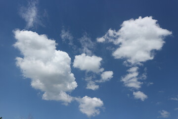blue sky with clouds
