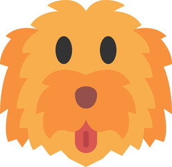 labradoodle flat icon