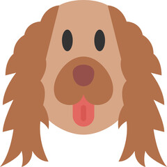 cocker spaniel flat icon
