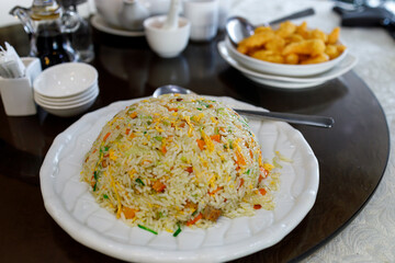 Chinese style egg fried rice