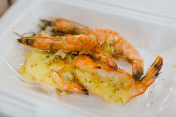 Baked Shrimp with Cheese.