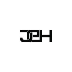 jeh letter original monogram logo design