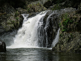 A waterfall in Cairns QLD Australia
