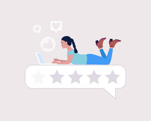 Obraz premium Star rating concept