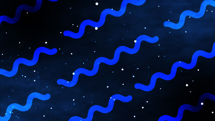 Blue space wiggle seamless loop background 