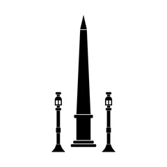 Fototapeta premium Paris landmark cityscape vector illustrations silhouette