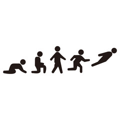 Activity men icon vector in various style  