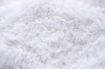 Patterns of white fabrics. White texture background.