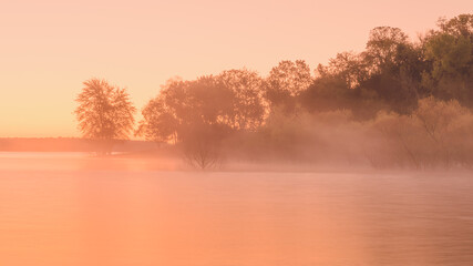 Misty Morning at the Lake