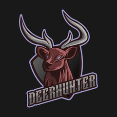 Deer Mascot Logo Template