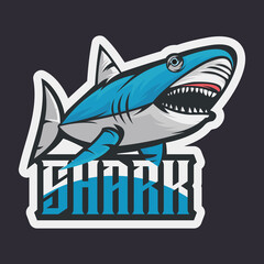 Shark Mascot Logo Template