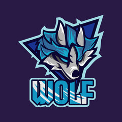 Wolf Mascot Logo Template