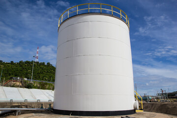 Chemical industry with fuel storage tank