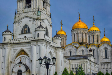 Ancient golden domes of the Vladimir Cathedral