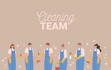 cleaning team card