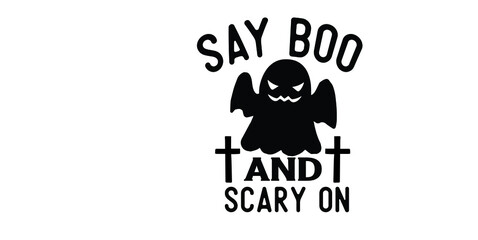 Halloween SVG T-shirt Design Template