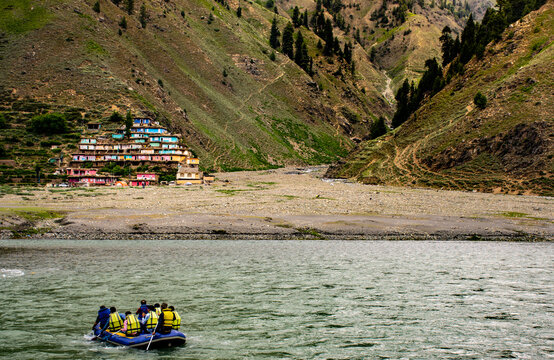 Rafting in Kunhar river, Naran Pakistan... streams adding up in the fastest river in pakistan