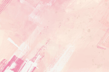 Fototapeta premium Vector abstract color paint pink color background.