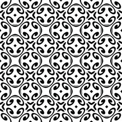 floral seamless pattern background.Geometric ornament for wallpapers and backgrounds. Black and white 

pattern. 