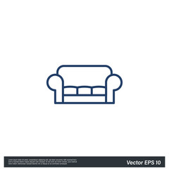 sofa chair icon symbol