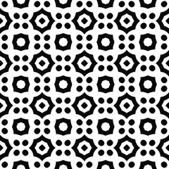 floral seamless pattern background.Geometric ornament for wallpapers and backgrounds. Black and white 

pattern. 