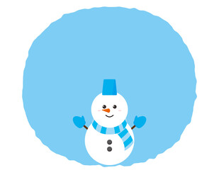 雪だるまのベクターイラスト