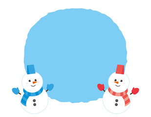 雪だるまのベクターイラスト