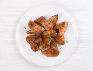 Grilled spicy chili chicken wings