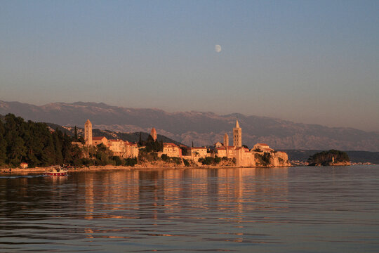 Rab, Kvarner Bay at sunset, Croatia
