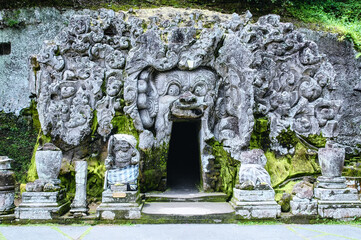 Goa Gajah Elephant Cave in Ubud, Bali, Indonesia.