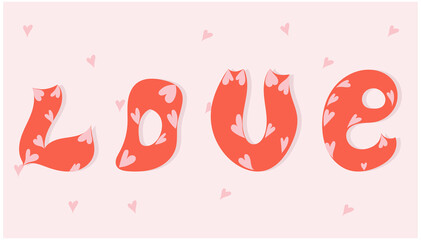 the word love is written in hand-drawn letters. Graffiti, manual font. Vector illustration