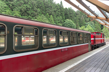 Obraz premium Alishan National Forest railway in Taiwan.