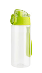Green empty water bottle Isolated